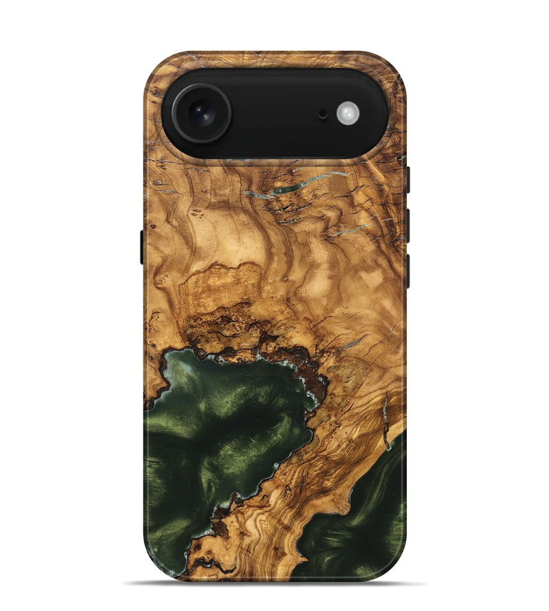 iPhone 17 Air Wood Live Edge Phone Case - Irving (Ancient Olive, 825604)