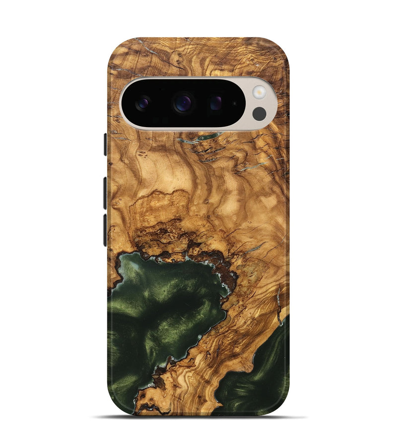 Pixel 10 Wood Live Edge Phone Case - Irving (Ancient Olive, 825604)