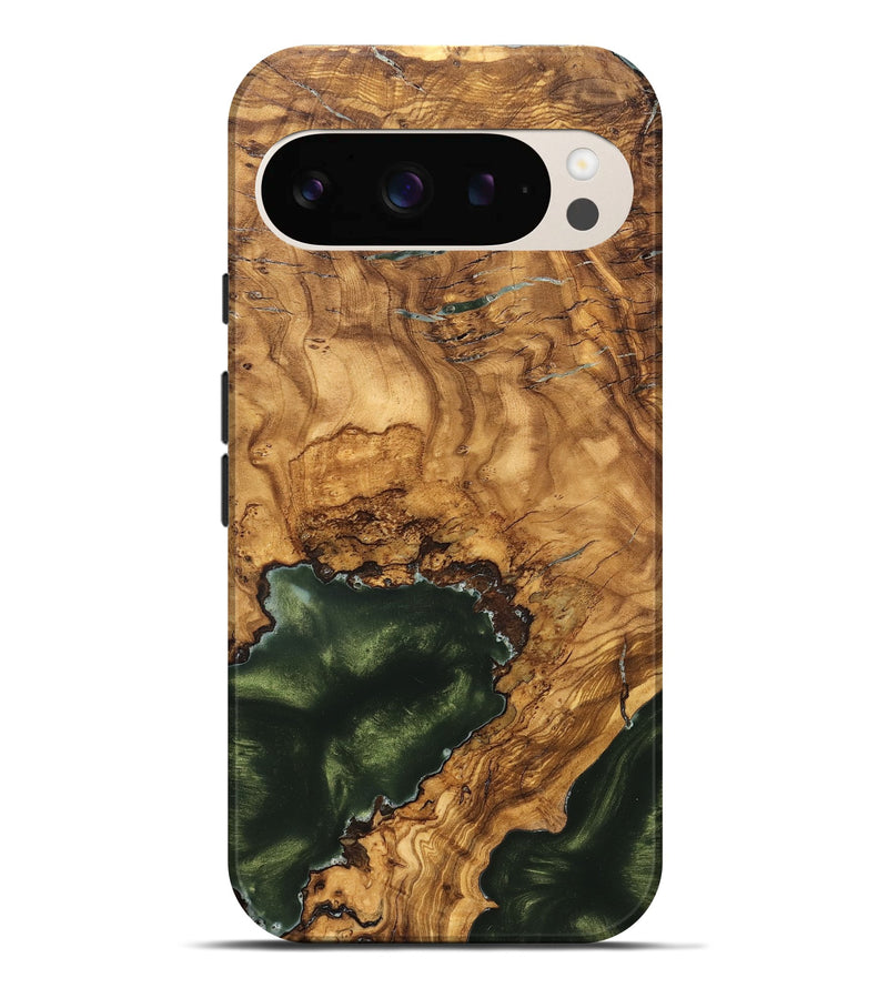Pixel 9 Pro XL Wood Live Edge Phone Case - Irving (Ancient Olive, 825604)