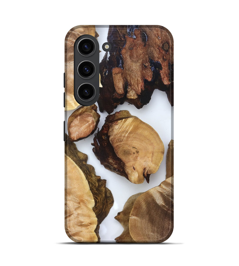 Galaxy S23 Wood Live Edge Phone Case - Rihanna (Clear, 825605)