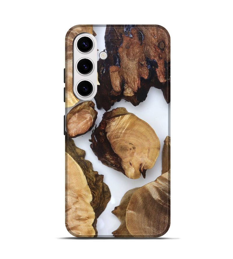 Galaxy S25 Wood Live Edge Phone Case - Rihanna (Clear, 825605)