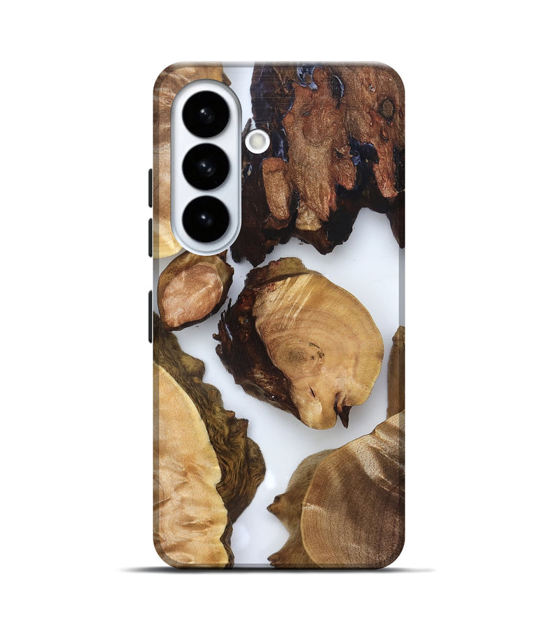 Galaxy S26 Wood Live Edge Phone Case - Rihanna (Clear, 825605)