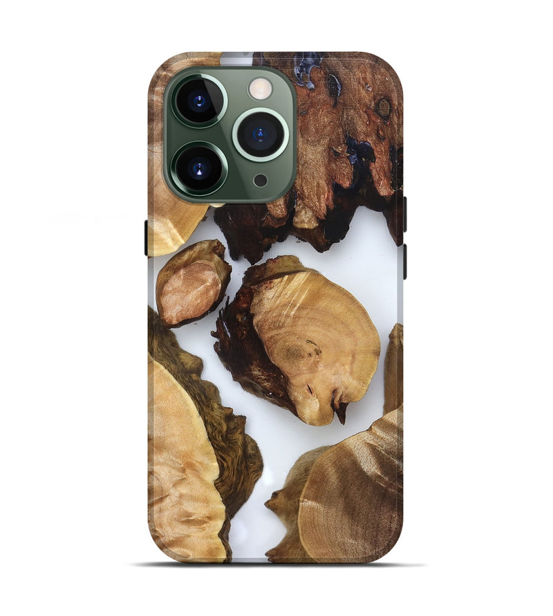 iPhone 13 Pro Wood Live Edge Phone Case - Rihanna (Clear, 825605)
