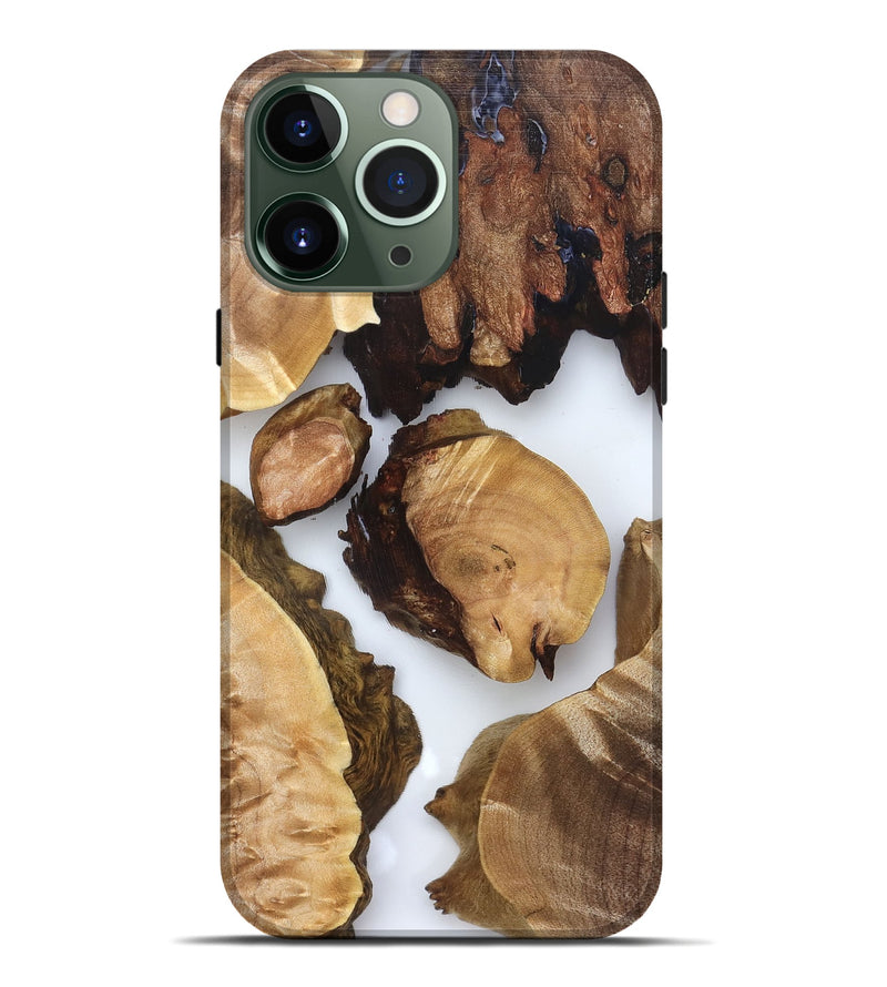 iPhone 13 Pro Max Wood Live Edge Phone Case - Rihanna (Clear, 825605)