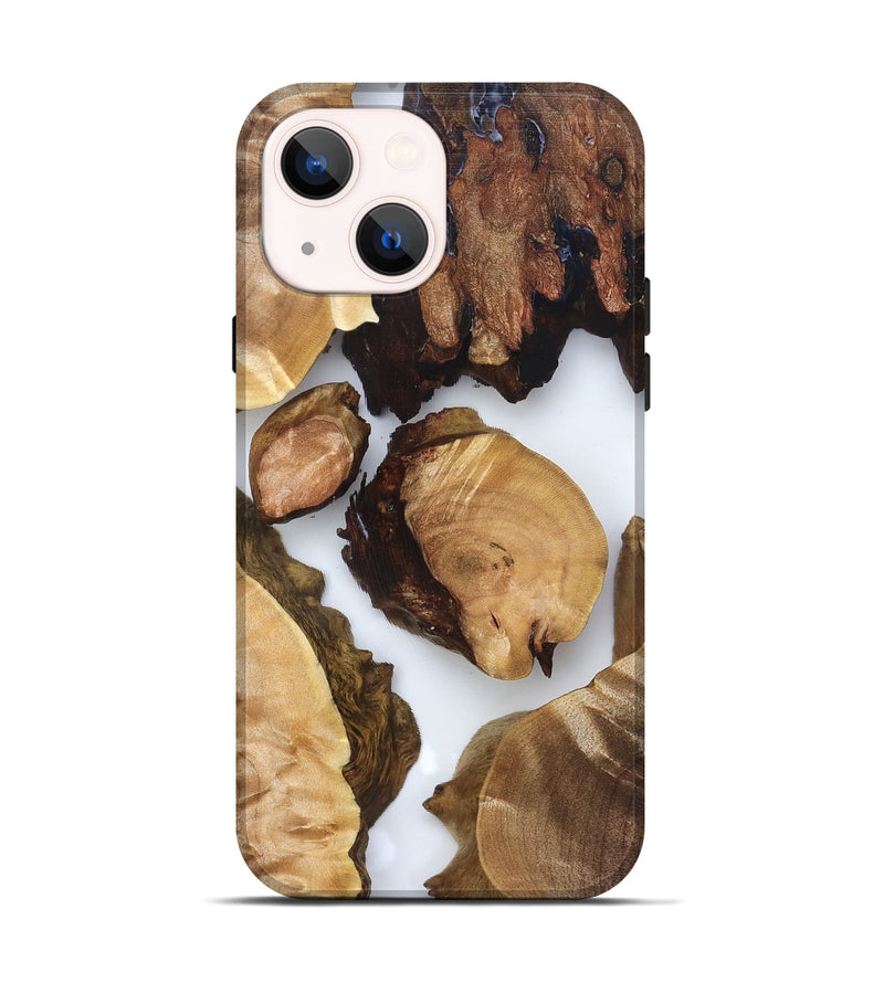 iPhone 14 Wood Live Edge Phone Case - Rihanna (Clear, 825605)