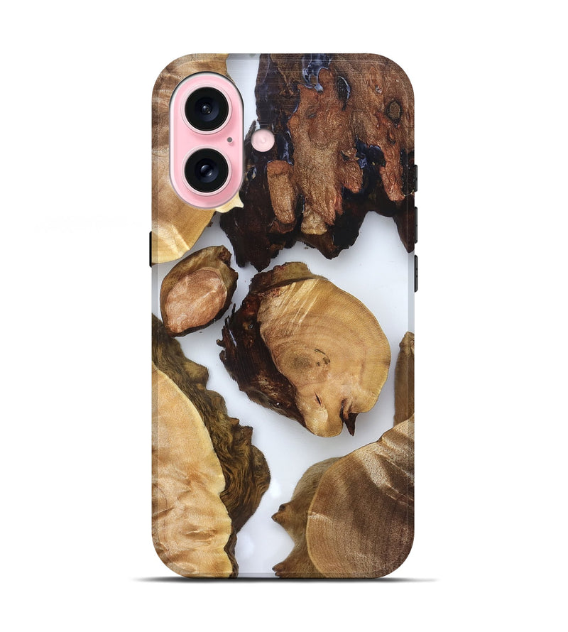 iPhone 17 Wood Live Edge Phone Case - Rihanna (Clear, 825605)