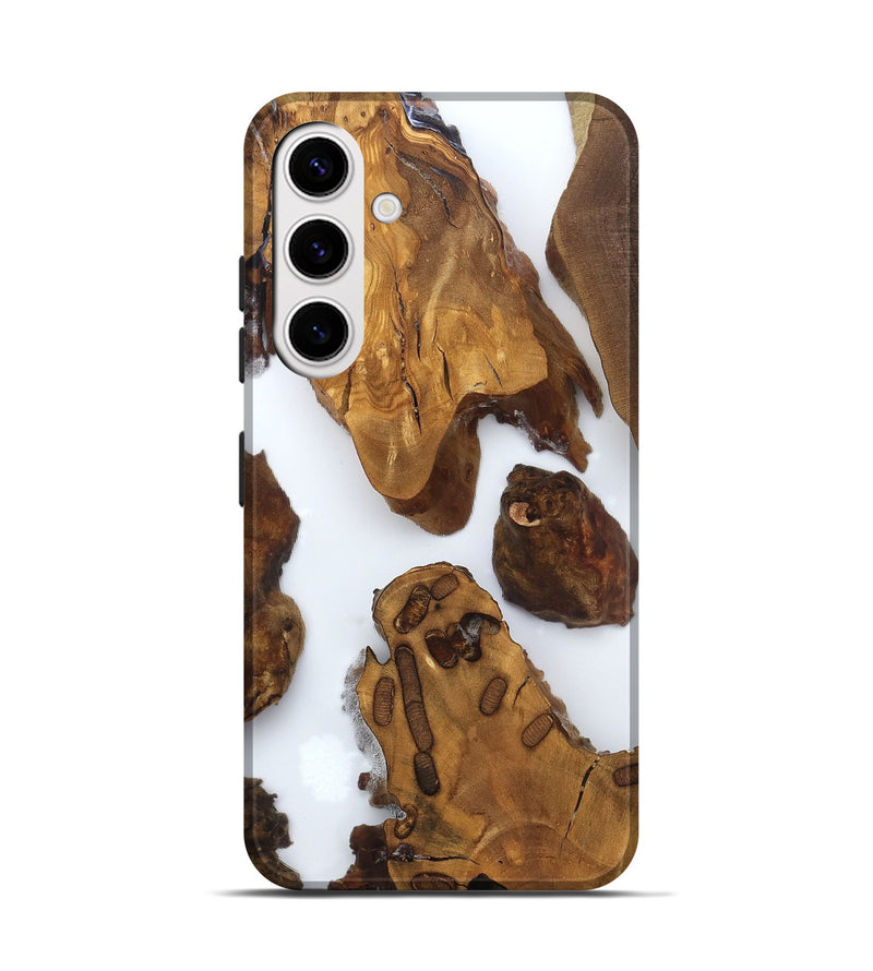 Galaxy S25 Wood Live Edge Phone Case - Amara (Clear, 825606)
