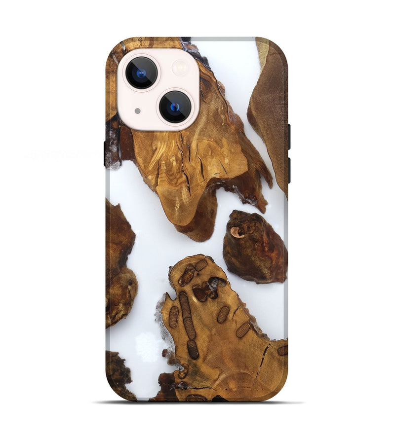 iPhone 13 Wood Live Edge Phone Case - Amara (Clear, 825606)