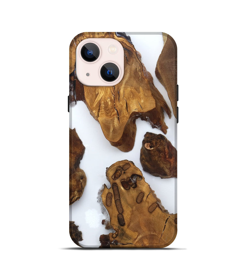 iPhone 13 mini Wood Live Edge Phone Case - Amara (Clear, 825606)