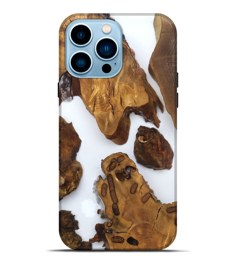 iPhone 14 Pro Max Wood Live Edge Phone Case - Amara (Clear, 825606)
