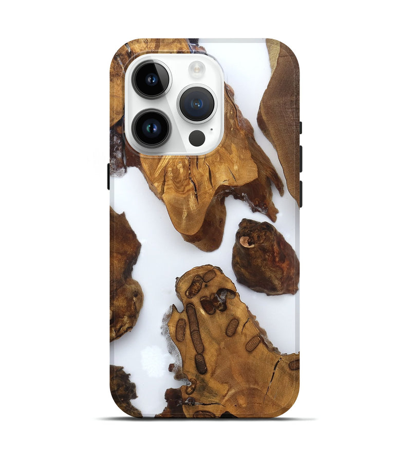 iPhone 15 Pro Wood Live Edge Phone Case - Amara (Clear, 825606)