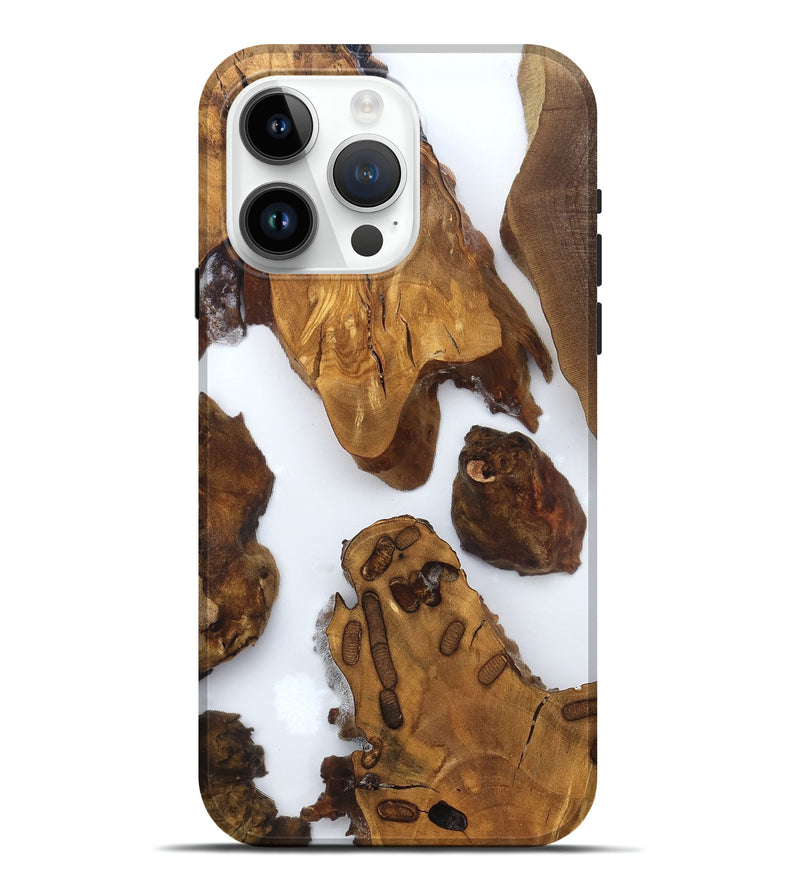 iPhone 15 Pro Max Wood Live Edge Phone Case - Amara (Clear, 825606)