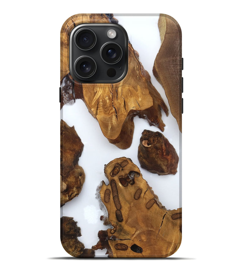 iPhone 16 Pro Max Wood Live Edge Phone Case - Amara (Clear, 825606)