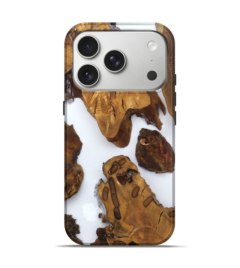 iPhone 17 Pro Wood Live Edge Phone Case - Amara (Clear, 825606)