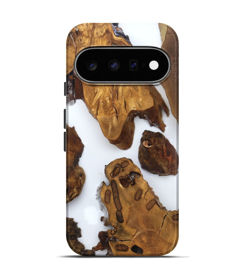 Pixel 11 Pro Wood Live Edge Phone Case - Amara (Clear, 825606)