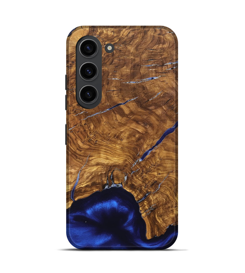 Galaxy S23 Wood Live Edge Phone Case - Alisha (Ancient Olive, 825607)