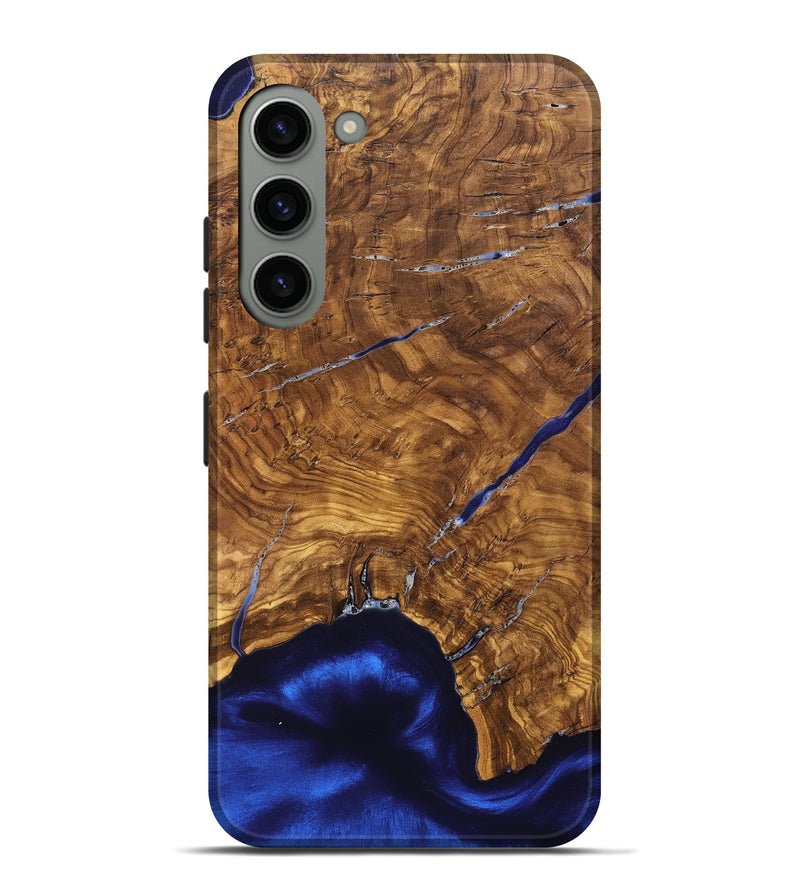 Galaxy S23 Plus Wood Live Edge Phone Case - Alisha (Ancient Olive, 825607)