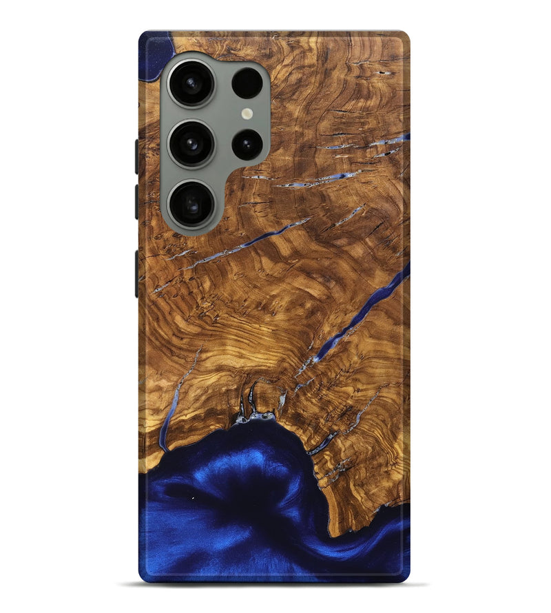 Galaxy S24 Ultra Wood Live Edge Phone Case - Alisha (Ancient Olive, 825607)