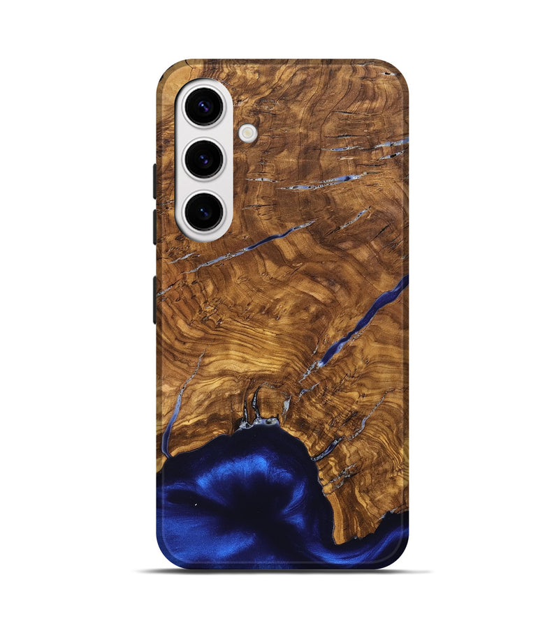Galaxy S25 Wood Live Edge Phone Case - Alisha (Ancient Olive, 825607)
