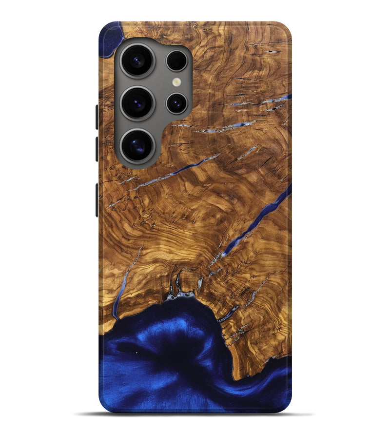 Galaxy S25 Ultra Wood Live Edge Phone Case - Alisha (Ancient Olive, 825607)