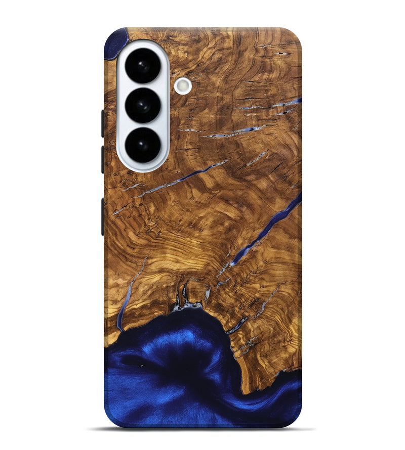 Galaxy S26 Plus Wood Live Edge Phone Case - Alisha (Ancient Olive, 825607)