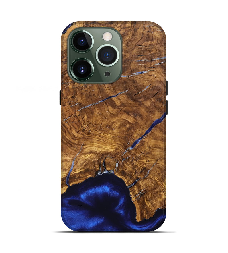 iPhone 13 Pro Wood Live Edge Phone Case - Alisha (Ancient Olive, 825607)