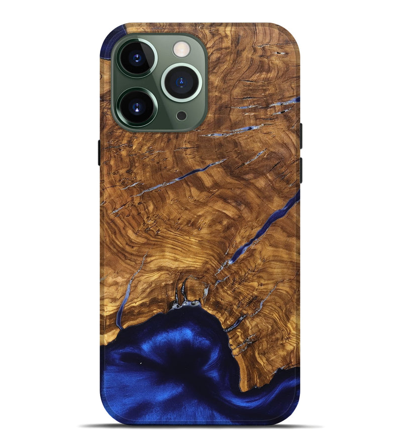 iPhone 13 Pro Max Wood Live Edge Phone Case - Alisha (Ancient Olive, 825607)