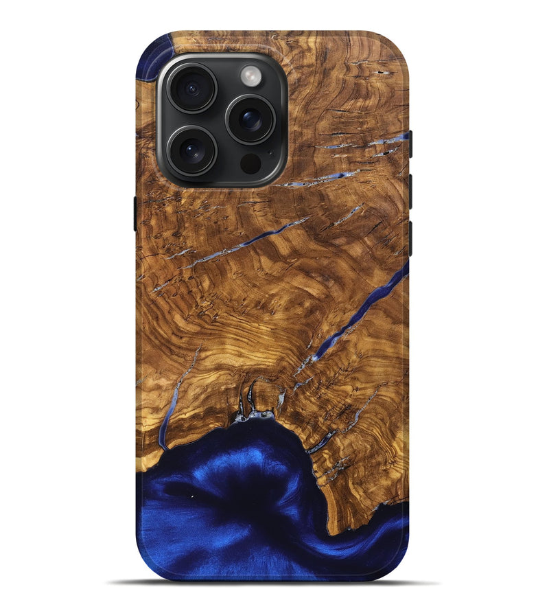 iPhone 16 Pro Max Wood Live Edge Phone Case - Alisha (Ancient Olive, 825607)