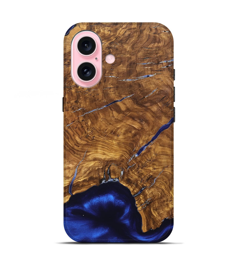 iPhone 17 Wood Live Edge Phone Case - Alisha (Ancient Olive, 825607)