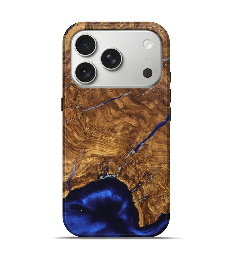 iPhone 17 Pro Wood Live Edge Phone Case - Alisha (Ancient Olive, 825607)