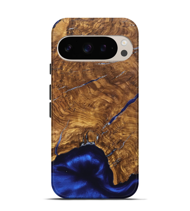 Pixel 9 Wood Live Edge Phone Case - Alisha (Ancient Olive, 825607)