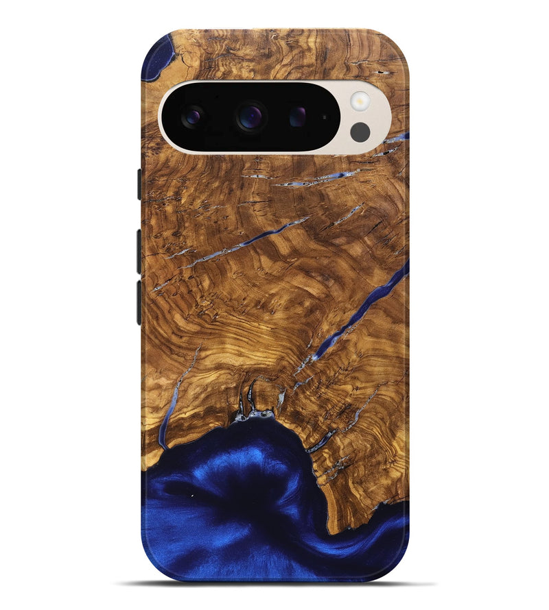 Pixel 9 Pro XL Wood Live Edge Phone Case - Alisha (Ancient Olive, 825607)