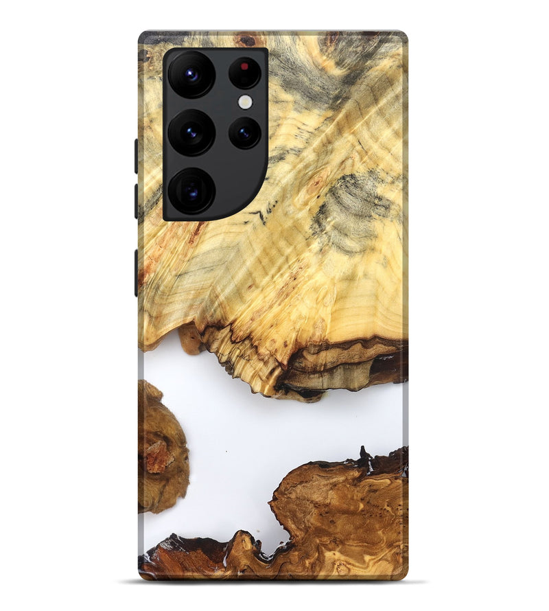 Galaxy S22 Ultra Wood Live Edge Phone Case - Jayde (Clear, 825609)