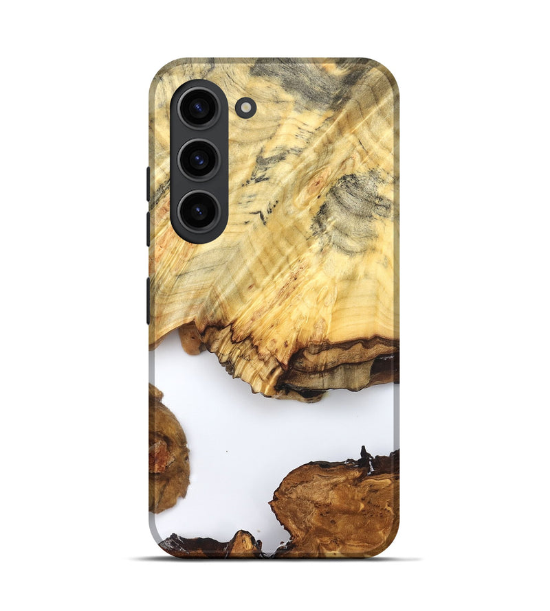 Galaxy S23 Wood Live Edge Phone Case - Jayde (Clear, 825609)