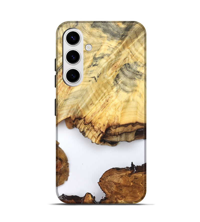 Galaxy S25 Wood Live Edge Phone Case - Jayde (Clear, 825609)