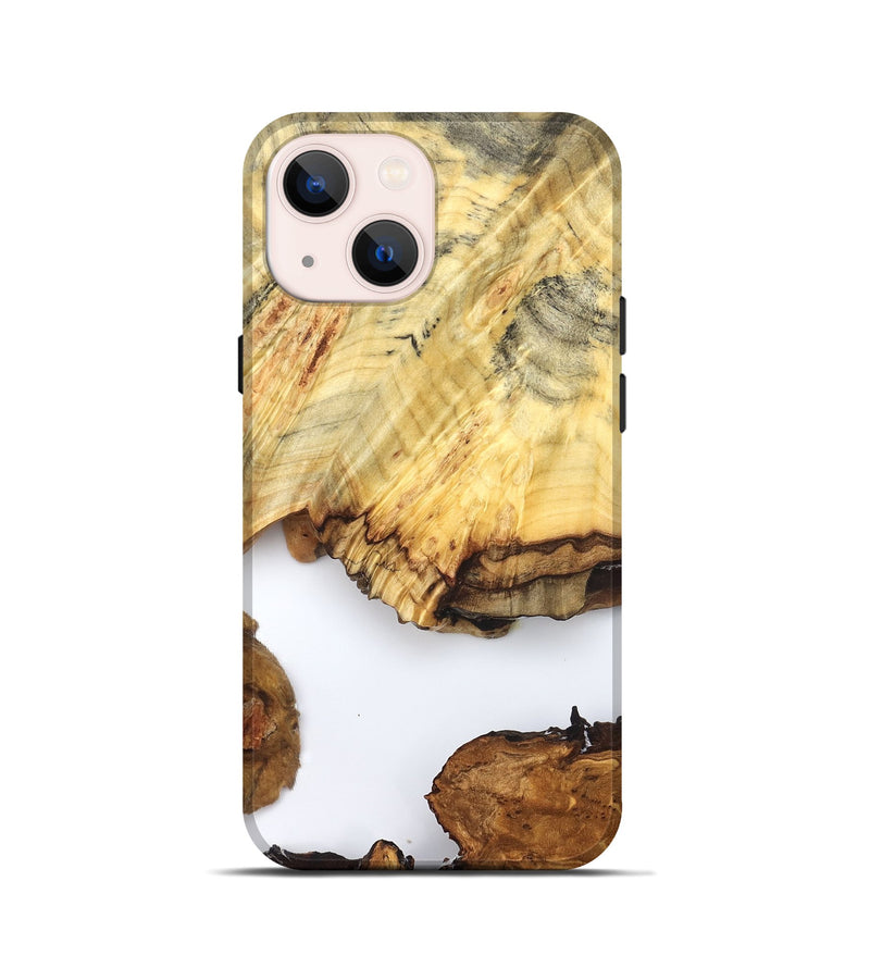 iPhone 13 mini Wood Live Edge Phone Case - Jayde (Clear, 825609)