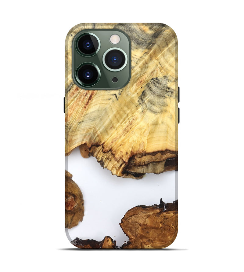 iPhone 13 Pro Wood Live Edge Phone Case - Jayde (Clear, 825609)