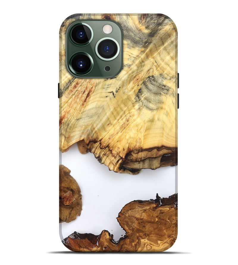 iPhone 13 Pro Max Wood Live Edge Phone Case - Jayde (Clear, 825609)