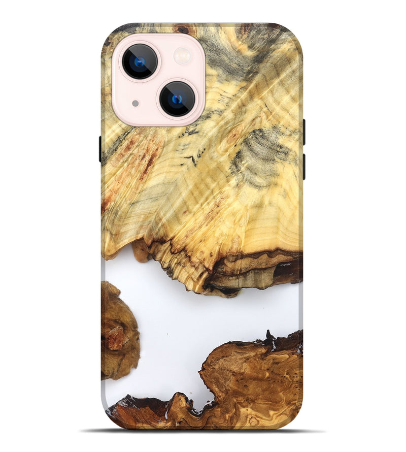 iPhone 14 Plus Wood Live Edge Phone Case - Jayde (Clear, 825609)