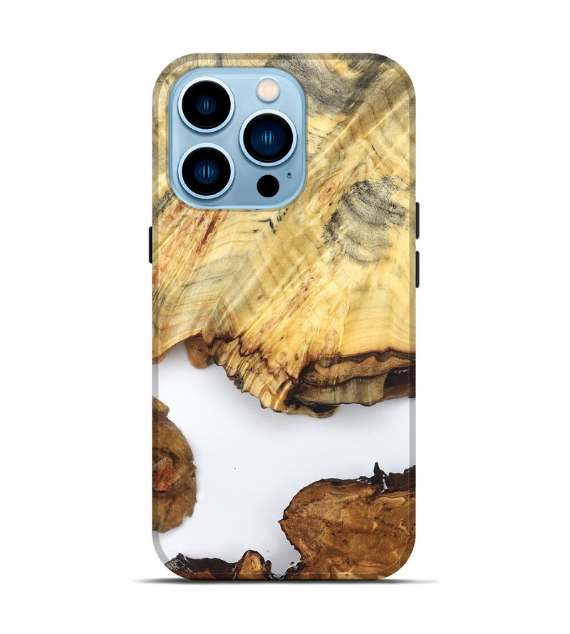 iPhone 14 Pro Wood Live Edge Phone Case - Jayde (Clear, 825609)