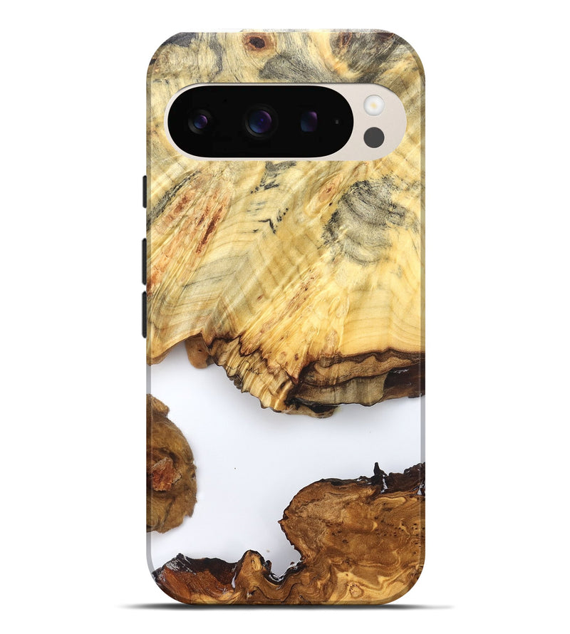 Pixel 9 Pro XL Wood Live Edge Phone Case - Jayde (Clear, 825609)
