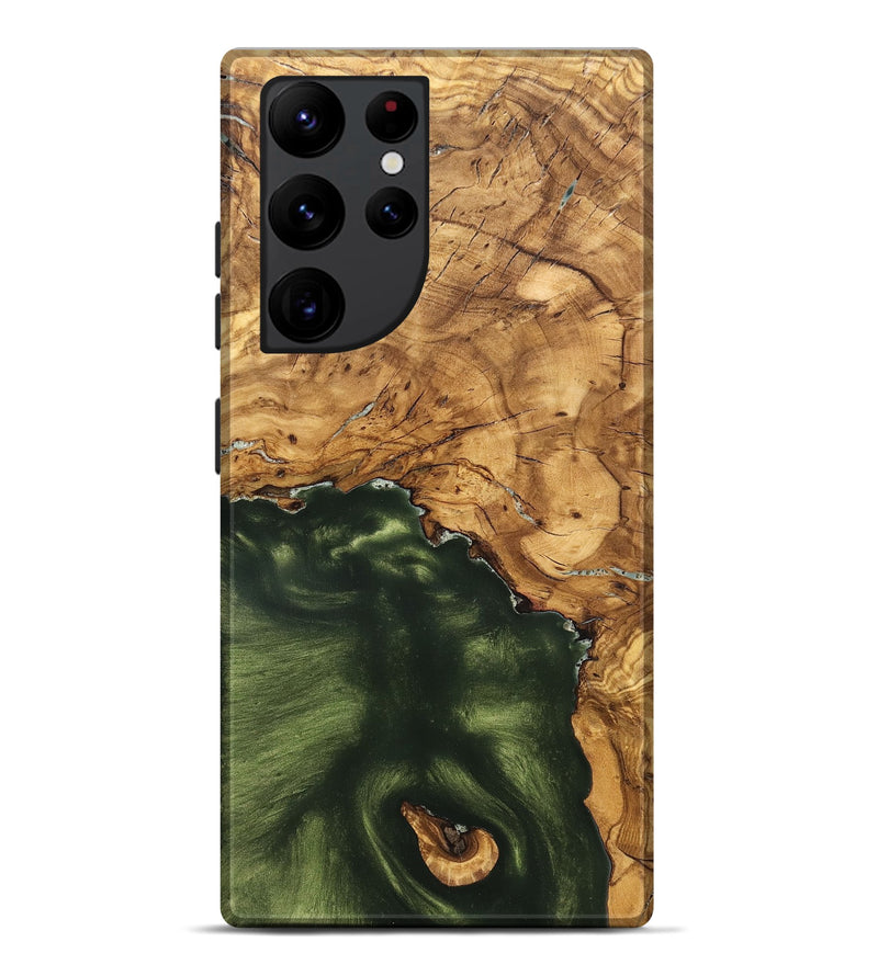 Galaxy S22 Ultra Wood Live Edge Phone Case - Cristin (Solid Wood, 825610)