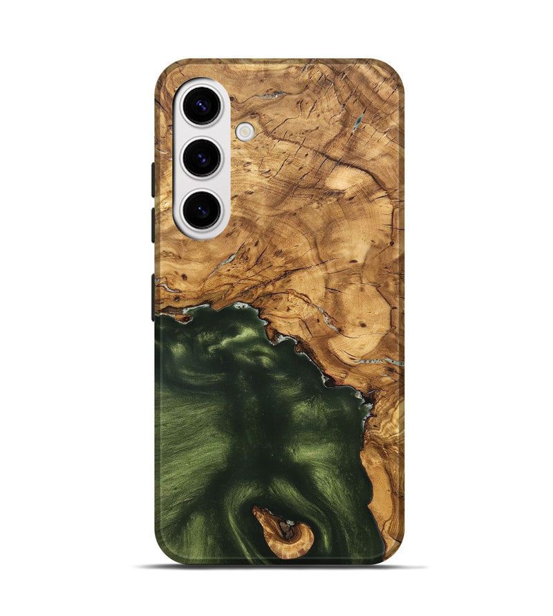 Galaxy S25 Wood Live Edge Phone Case - Cristin (Solid Wood, 825610)