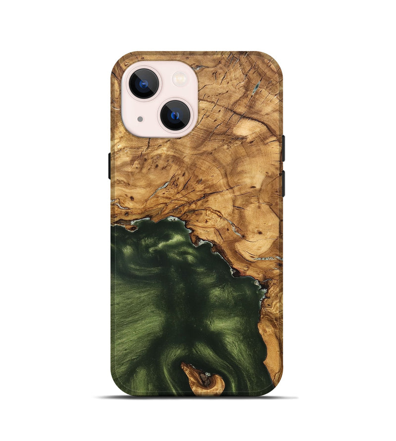 iPhone 13 mini Wood Live Edge Phone Case - Cristin (Solid Wood, 825610)