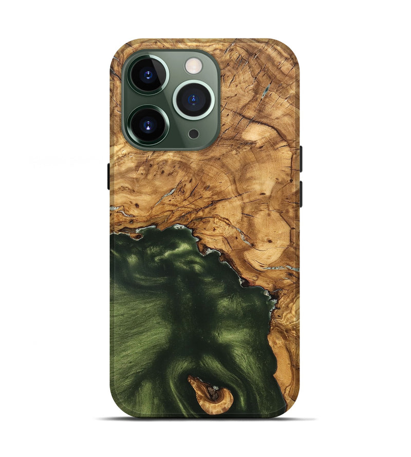 iPhone 13 Pro Wood Live Edge Phone Case - Cristin (Solid Wood, 825610)