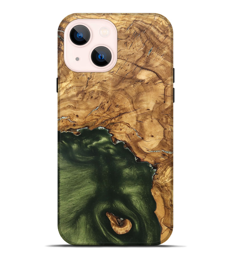 iPhone 14 Plus Wood Live Edge Phone Case - Cristin (Solid Wood, 825610)