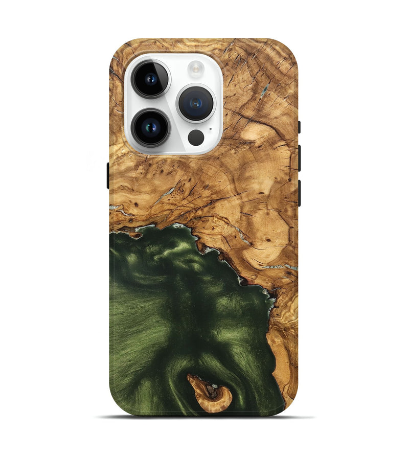iPhone 15 Pro Wood Live Edge Phone Case - Cristin (Solid Wood, 825610)