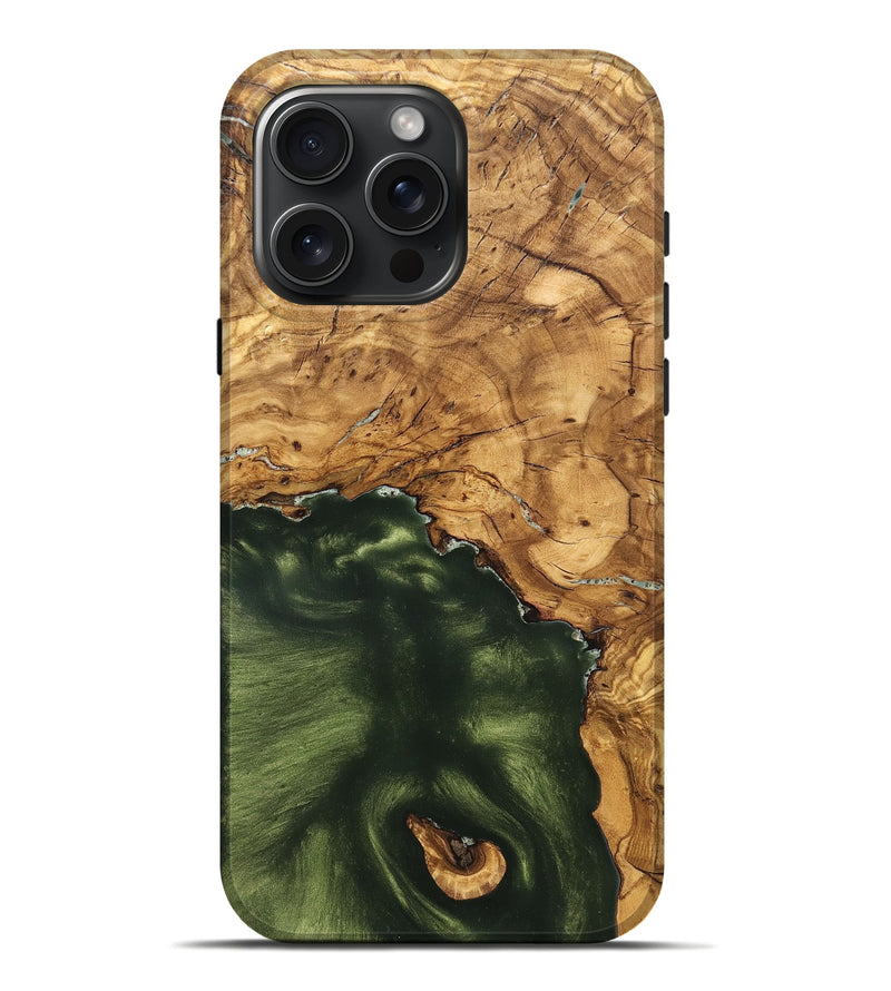 iPhone 16 Pro Max Wood Live Edge Phone Case - Cristin (Solid Wood, 825610)