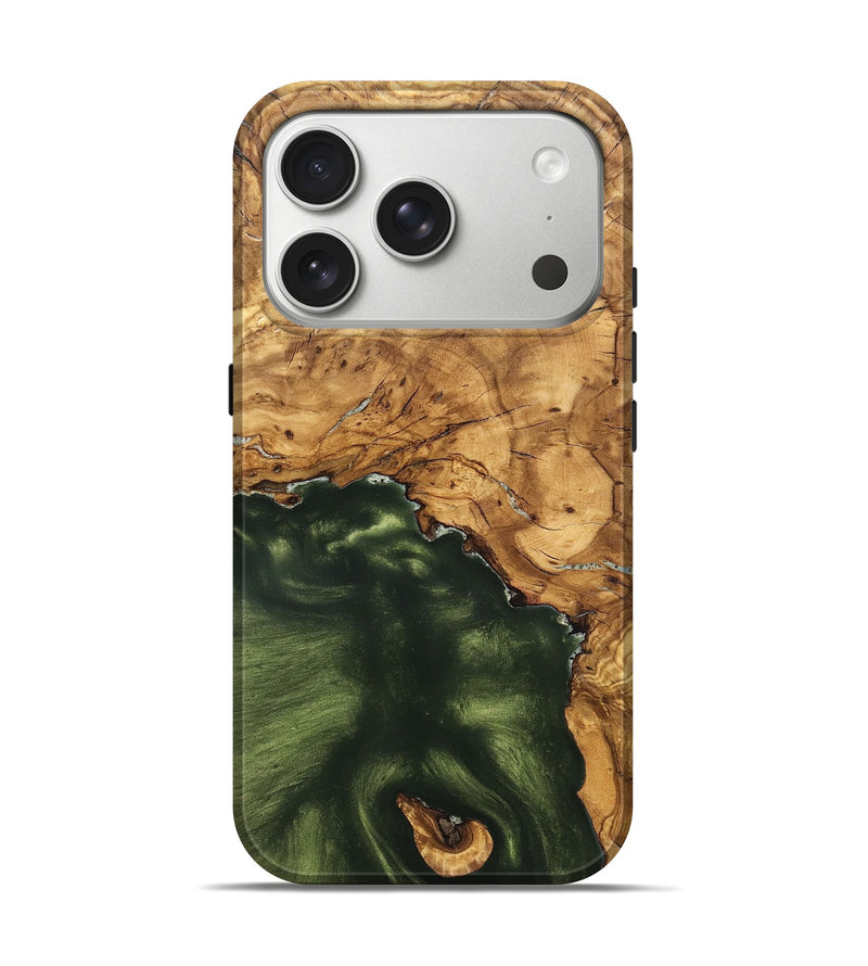 iPhone 17 Pro Wood Live Edge Phone Case - Cristin (Solid Wood, 825610)