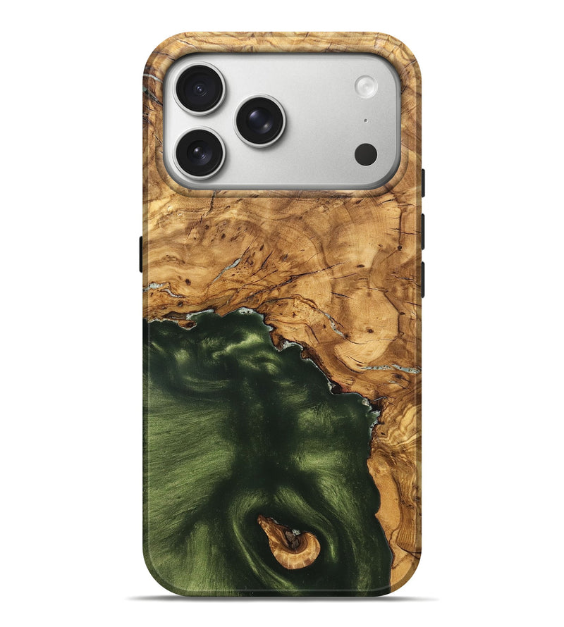 iPhone 17 Pro Max Wood Live Edge Phone Case - Cristin (Solid Wood, 825610)